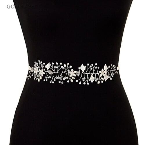 Fashion Women Belt Wedding Bridal Belts Luxury Rhinestone Wedding Dress Belt Handmade Girdle For Girl Party Night Dress