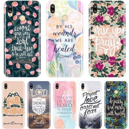 TPU Bible Verse Soft Back Cover For Huawei P8 P9 P10 P20 Lite Pro Plus 2017 P Smart Phone Case Silicone For Huawei P9 Lite Mini