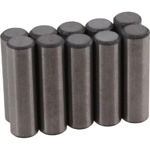 17x5mm Electric Guitar Pickup Rod Magnet Cylinder Pack of 10 Silver