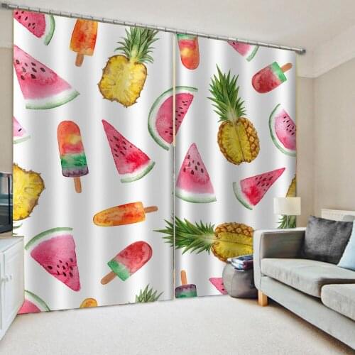 New food curtains Bedroom living room windproof thickening blackout fabric Restaurant supermarket curtains
