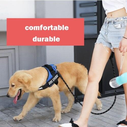Pet Products Dog Supplies Harness Reflective Adjustable Dog Harness Vest For small large Dog With Patch Dogs Training Supply