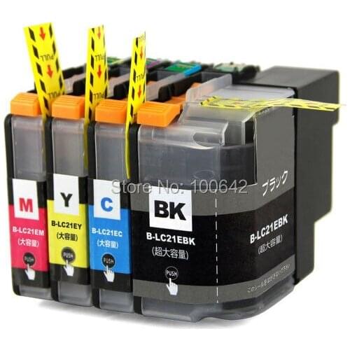 YOTAT 1set 21E compatible ink cartridge LC21E LC 21E for Brother DCP-J983N printer