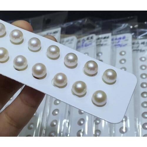 2021 Natural freshwater pearls 3mm 5mm 8mm different size white color loose round shape full hole pearls for pearl jewelry