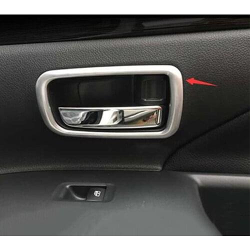 ABS Chrome For Mitsubishi Outlander 2015 2016 2017 Car Accessories Inner Door Bowl Protector Frame Cover Trim Sticker Styling