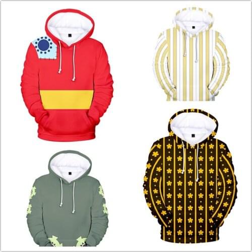 Anime One Piece Cosplay Wano Country Luffy Cosplay Hoodie Hooded Sweatshirt Pullover Coat autumn winter hoodie coat Xmas gift