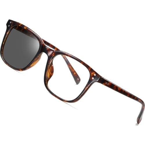 AOFLY BRAND Blue Light Blocking Glasses Men Women Photochromic Lens Vintage Square Computer Gaming Eyeglasses Female UV400