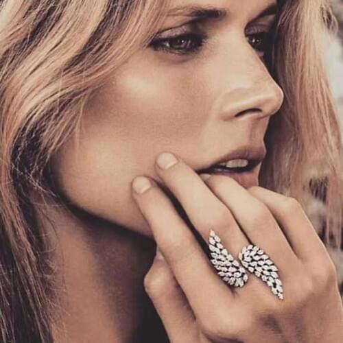 Be 8 Fashion Hot Creative Charming Movable Rings, Leaf Shape Rings Wedding Luxury Jewelry for Women R088