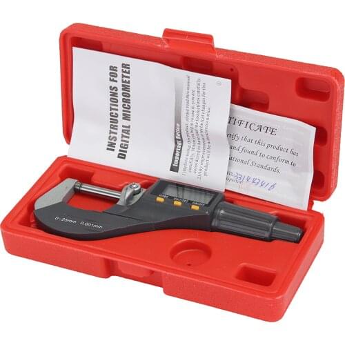 0-25mm Outside 0-1inch/0.00005inch Professional High Precision LCD Electronic Digimatic Micrometer Measuring And Gauging Tools