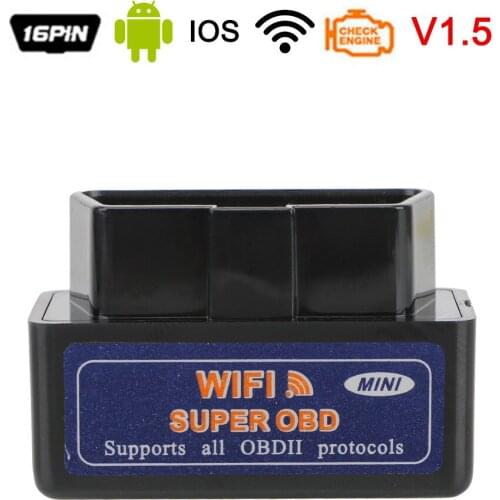 WIFI Diagnostic Tool Hardware V1.5 Interface Work On IOS/Android Mini ELM327 OBD2 Code Reader Car Accessories