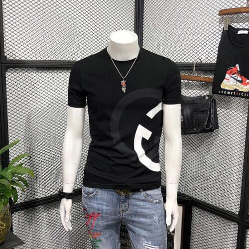 Short Sleeve T-shirt Mens Summer Leisure Slim Fit Body 2021 New Spring and Autumn High Quality Mens Top Summer Mens