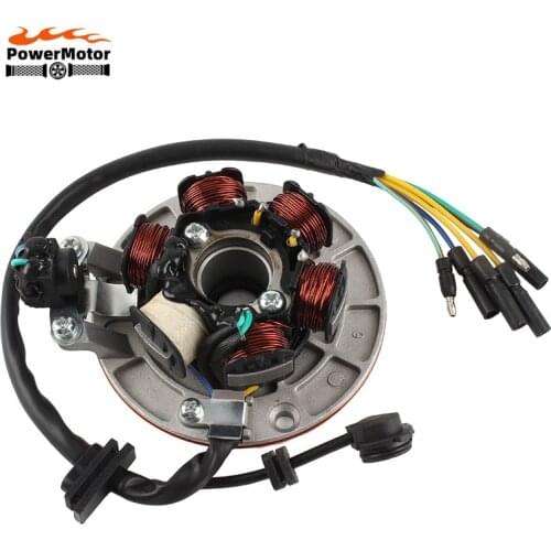 Motorcycle Stator Coil Engine Stator Charging Generator Fit For Lifan and Yinxiang Kick Start 140cc Engines Magnetic Motor