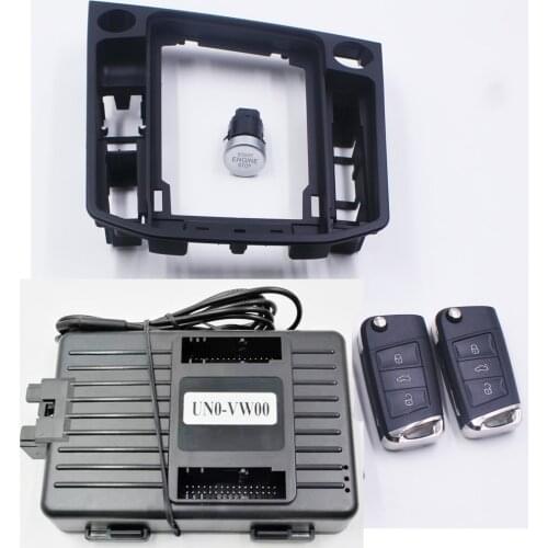For Volkswagen Bora year 2019 Car add push button Start stop Remote key start stop keyless go system+mobilephone APP Control