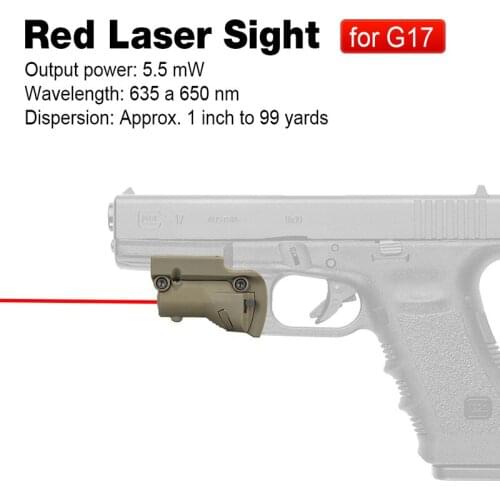PPT Red Laser Aimer Tactical Laser Sight for all glocks Laser Pointer For G And BARAK Pistols With Lateral Grooves HS20-0019