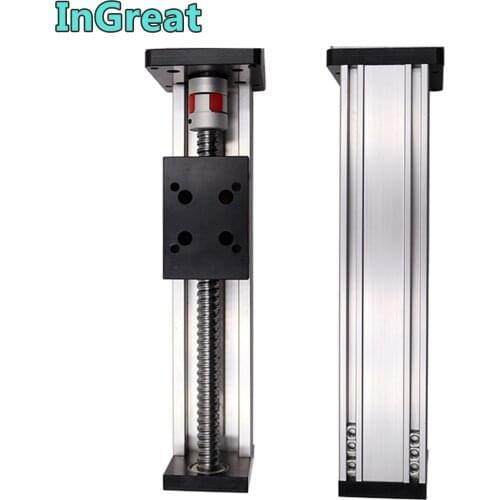 Square Rail SFU1605 Ballscrew XYZ Axis Sliding Table 400MM Stroke 16inch Slide Cross Slide Linear Stage guide platform