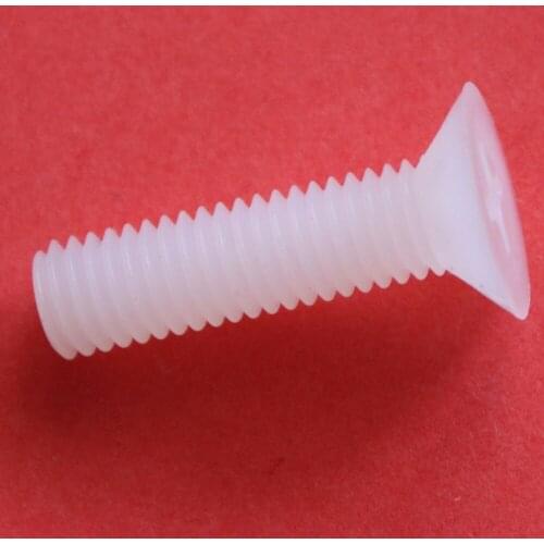 M6 M8 PVDF corrosion resistant strong acid strong alkali Cross countersunk head screw plastic screw