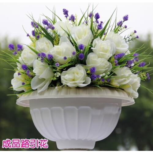 NEW!!Free shipping!10pcs/lot wedding road lead artificial flowers kissing ball wedding table flowers centerpiece decorations