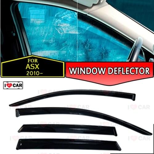 Window deflector for Mitsubishi ASX 2010 - car window deflector wind guard vent sun rain visor cover car decor