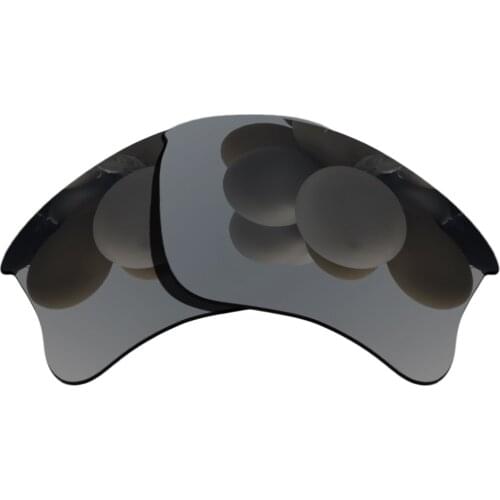 Polarized Sunglasses Replacement Lenses for-Flak-Jacket-XLJ OO9009 Frame - Grey Chrome