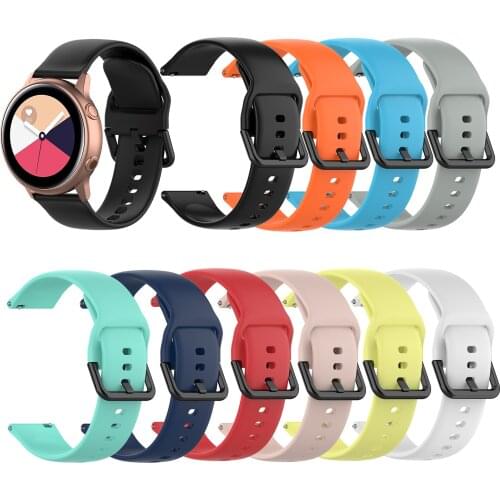 EiEuuk Band for Samsung Galaxy Watch 42mm,Galaxy Watch Active,Gear Sport 20mm Soft Silicone Replacement Wristband Strap