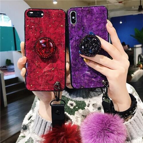 Luxury Case For iPhone 11 Pro Max X XS XR Case Bling Glitter Marble Silicone Phone Cover For iPhone 5 5S SE 6 6S 7 8 Plus