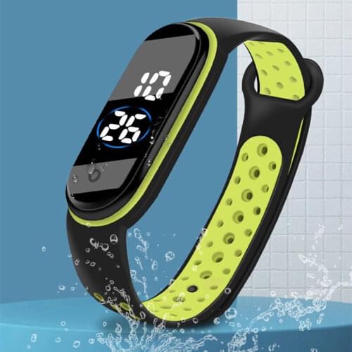 Best Selling Silicone Bracelet Electronic Watch Mens Sports Leisure Waterproof Womens Watch Couple Simple Men Digital Watch
