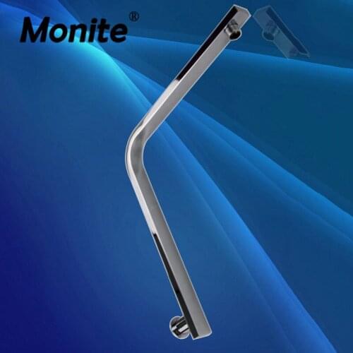 Monite Shower Arm Braco Chuveiro 400mm Wall Mounted Bathroom Male 5600/10 Chrome Brass Faucets Mixer Taps