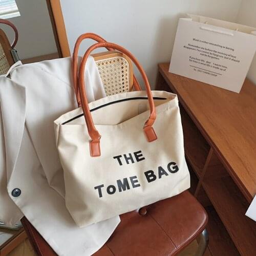 Fashion Shopping Bag For Women Handbags Canvas Shoulder Bag Large Capacity Tote Bag Female Portable Travel Vacation Bag шоппер