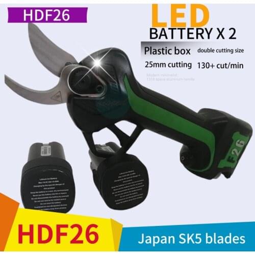 16.8V 25MM Cordless Electric Pruning Shears Efficient Fruit Tree Bonsai Pruning Branches Cutter Lithium Battery Garden Tools