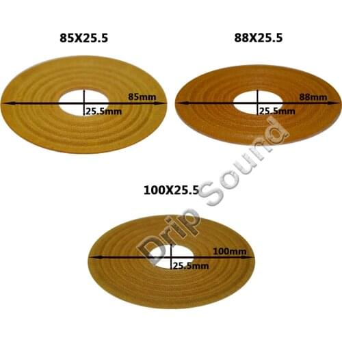 2pcs 85x25.5/88x25.5/100x25.5mm Elastic Wave Loudspeaker Subwoofer Woofer Bass Speaker Repair Spider Damper