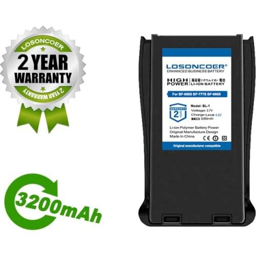 3200mAh BF-C1 BL-1 Battery For BF-777S Compatible H777 H-777 BF-666S BF-888S For Baofeng 888 Walkie Talkie