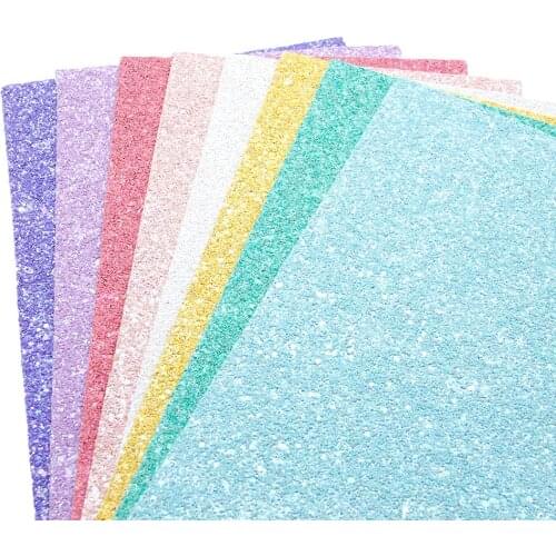 David accessories 20*33cm Glitter Faux Synthetic Leather Fabric For Sewing, DIY HairBow Bag Handmade Crafts Material,1Yc6646