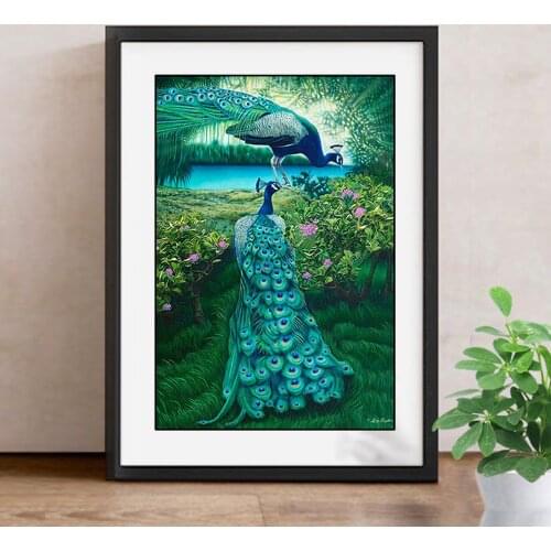 Diamond Painting Animals Full Square/Round Drill Diamond Embroidery Peacock Mosaic Cross Stitch 5D DIY Decoration Home