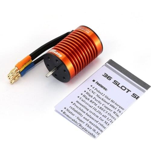 SURPASS HOBBY F540 Brushless Motor Waterproof Sensorless Motor 4370KV For 1/10 RC Car Truck Part Accessories