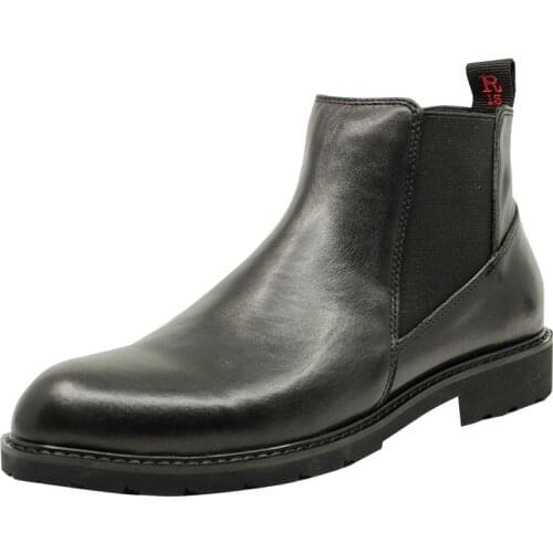 Owen Seak Men Chelsea Boots High Ankle Luxury Trainers Genuine Leather Sneaker Winter Snow Black Boots Flats Shoes