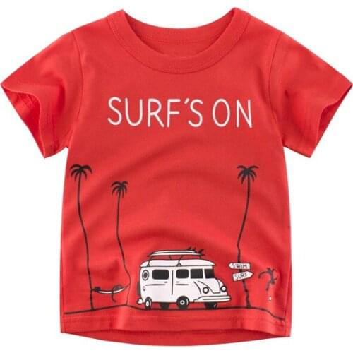 Kids Boys T-shirt Casual Cars Print Baby Boy Top Tee T Shirt Short Sleeve Infant Toddlers Boy Cartoon Summer kids shirts clothes