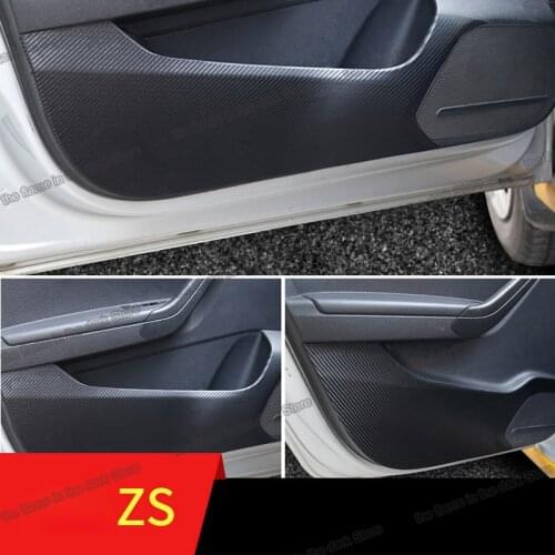 Lsrtw2017 Fiber Leather Car Interior Door Cover Anti-kick Mat for Mg Hs Zs Mg6 2017 2018 2019 2020 Accessories Protector