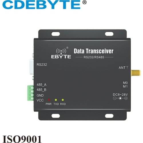 Lora 170Mhz 30dBm 8km Wireless Data Transceiver Modem RS232 RS485 Transmitter and Receiver CDEBYTE E90-DTU(170L30)