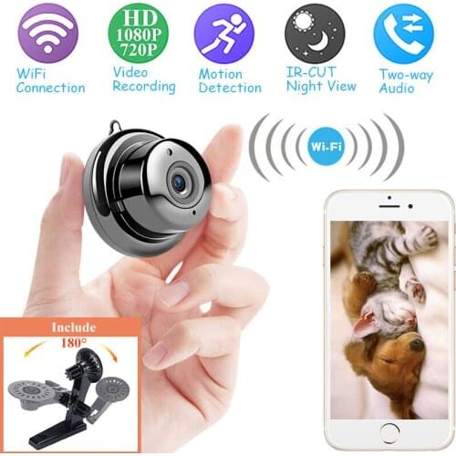 Mini Wifi Camera Network P2P Baby Monitor2.0MP CCTV Security Video Camera with IR-cut Two WayWireless IP Camera HD 1080P