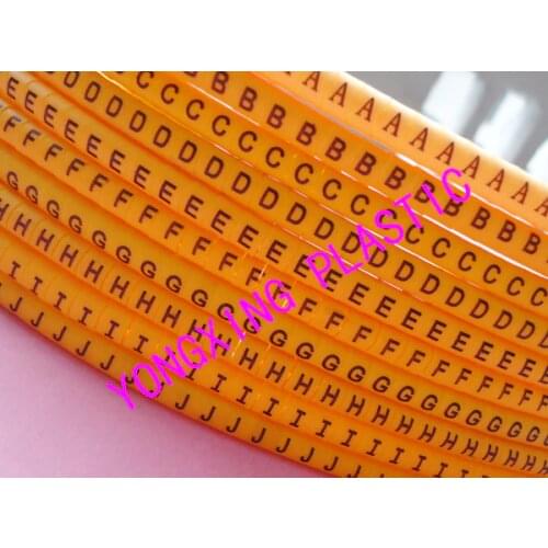 Freeshipping 500pcs/lot circle cable marker EC-0 1 2 3 0.5 0.75 1.0 1.5 2.5 4.0 6.0 8.0 10.0 16mm2 Letter ABCDEFGHI sets