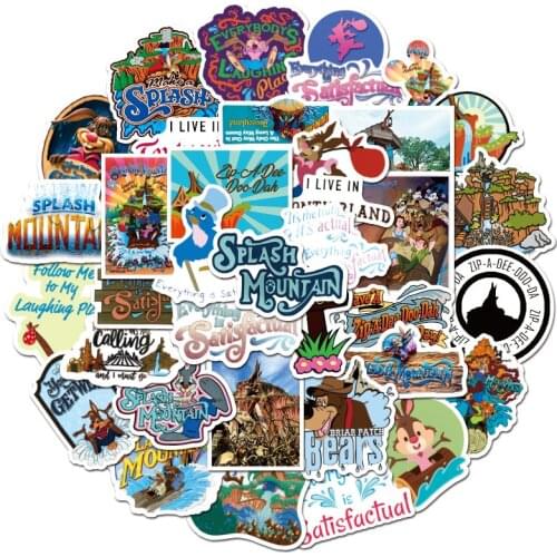 10/50PCS Childrens playground splash mountain Graffiti Stickers Skateboard Fridge Guitar Laptop DIY Waterproof Sticker Decal