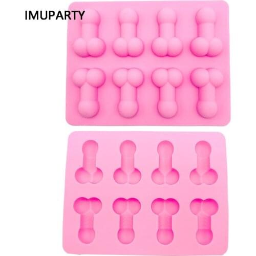 Penis Shaped Silicone Cake Mold Baking Sexy Jelly Pudding Mold Hen Party Handmade Chocolate Soap Favors for Guests