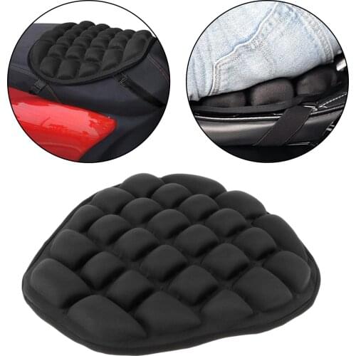 Motorcycle Inflatable Seat Cushion Air Pad Motorcycle Seat Cushion Large for Saddles Cruiser Shock Reduction Motorcycle Seat Pad