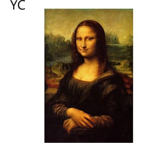 Mona Lisa Portrait on Canvas Portrait Painting Classic Replica Da Vinci Artwork Decoration Famous Art Print Home Decoration Art