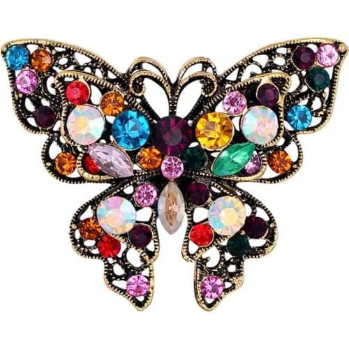 Dropshipping Collar Badge Flower Shape Clothes Accessories Vintage Women Lapel Brooch Pin for Banquet