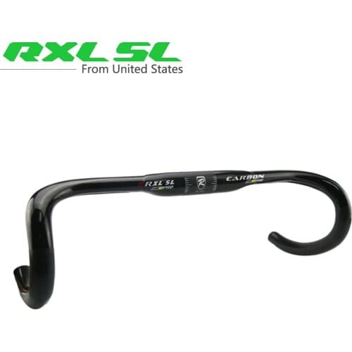 RXL SL Carbon Road Bicycle Handlebar 3K Gloss/Matte Highway Bicycle Handle Bike Parts 31.8*440/420/400mm Black Bike Handlebars