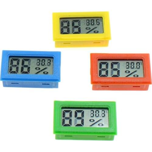 2021 Mini Digital LCD Indoor Convenient Temperature Sensor Humidity Meter Sensor Fridge Thermometer Hygrometer Portable Gauge