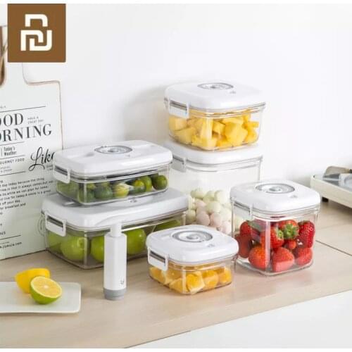 Xiaomi Bos Vacuum Freshness Box Fruit Box Lunch Box Portable Student Children Plastic Food Sealed Box Vacuum Storage