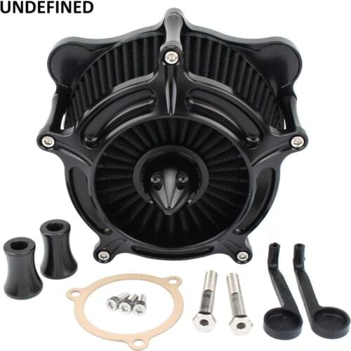 Air Filter Turbine Spike Motorcycle Air Cleaner System Aluminum Kit For Harley Touring Road King Street Tri Glide FLHX 2008-2016