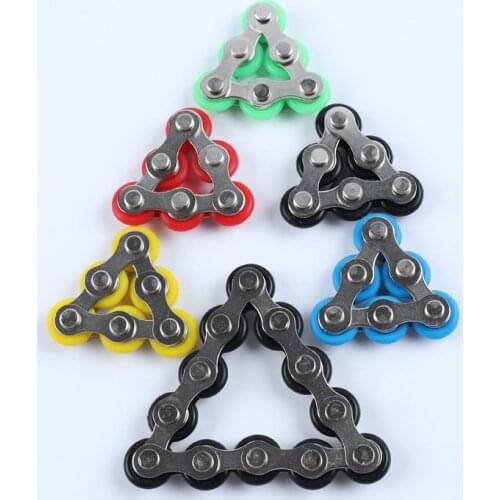 1pcs Bike Chain Fidget Spinner Bracelet For Autism and ADHD Chaney Fidget Toy Anti Stress Toy Stress Reliever Desk Toys