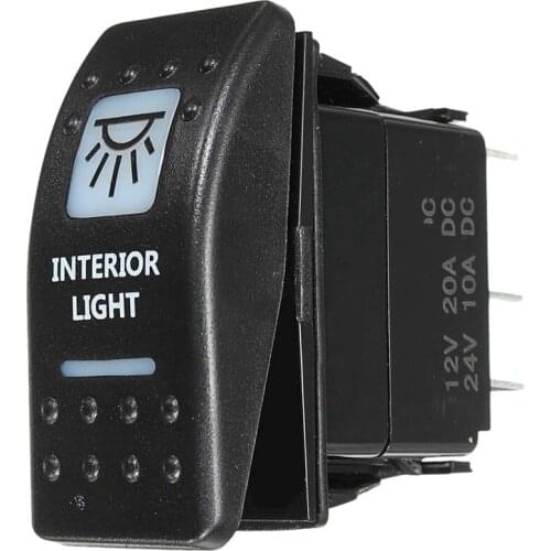 1PCS Interior Light Rocker Switch White For UTV ATV Off-Road Can-Am Maverick X3